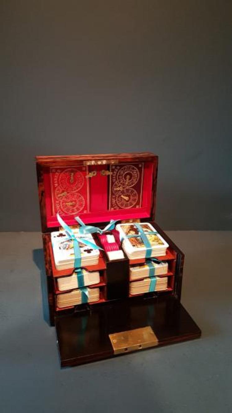 Victorian Coromandel Card Box - Image 2