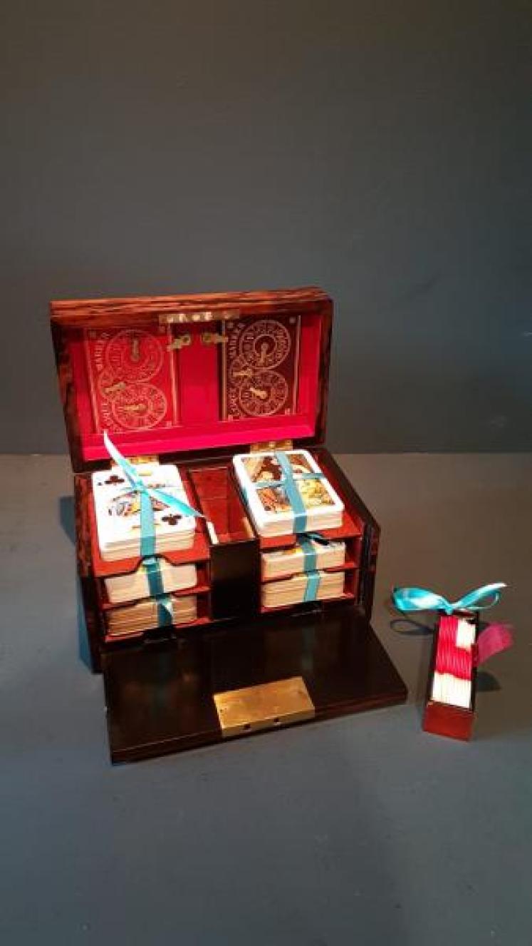 Victorian Coromandel Card Box - Image 3