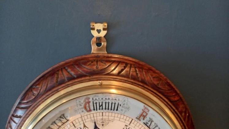Mid Victorian Porcelain Dial Hicks of London Barometer - Image 4