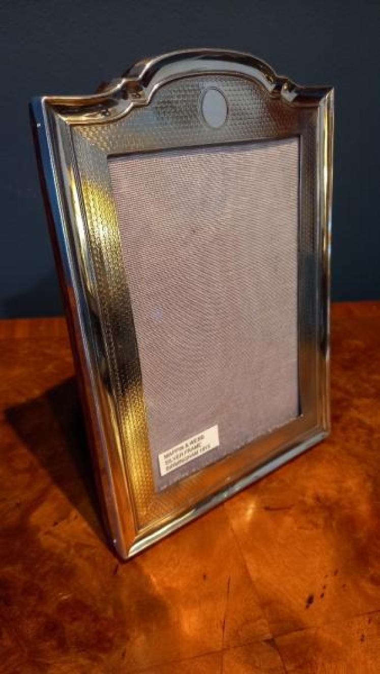 Fine George V Period Silver Engine Turned Photo Frame - Image 7