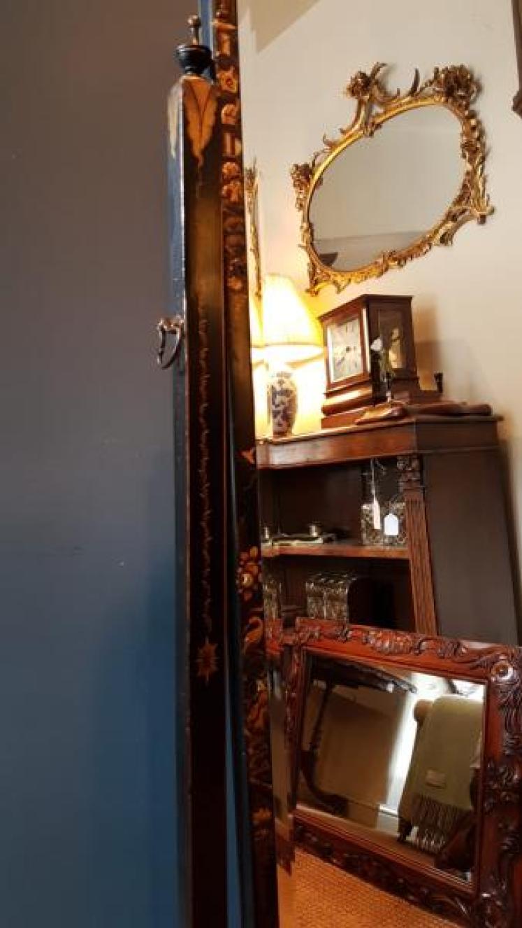 Edwardian Chinoiserie Cheval Mirror - Image 5