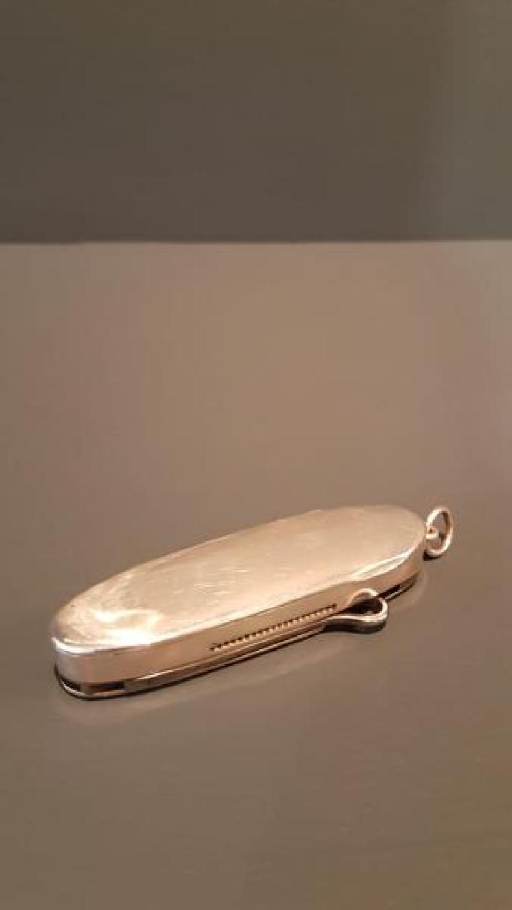 Unusual Silver Vesta and Pen Knife - Image 4