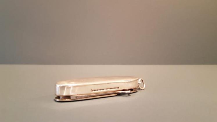 Unusual Silver Vesta and Pen Knife - Image 5