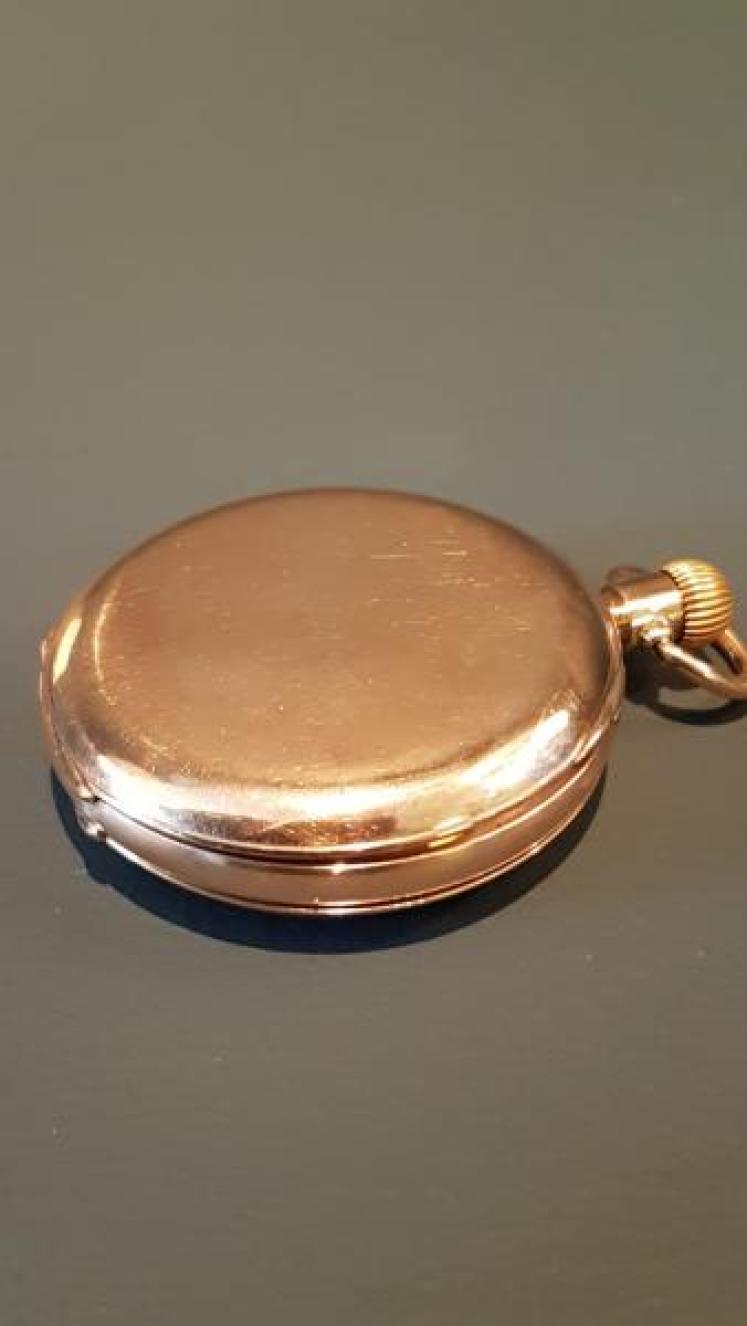 George V 9ct Gold Benson Pocket Watch - Image 6