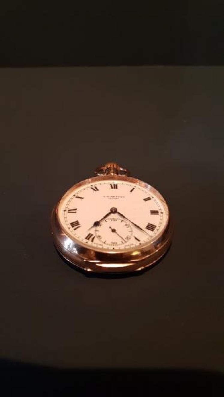 George V 9ct Gold Benson Pocket Watch - Image 7
