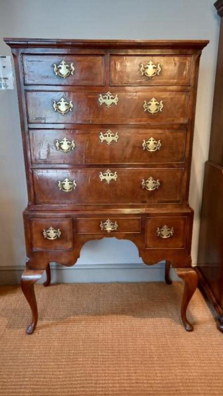 Fine George II Period Figured Walnut Chest on Stand - Image 1