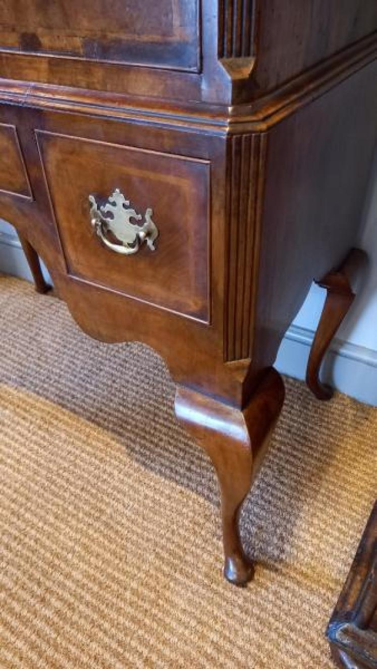 Fine George II Period Figured Walnut Chest on Stand - Image 5
