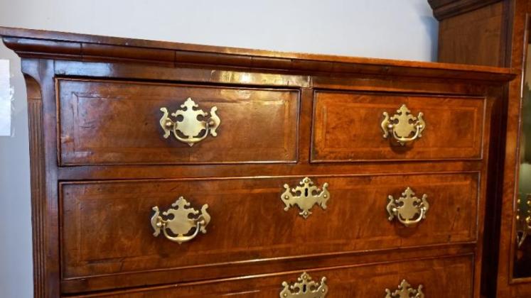 Fine George II Period Figured Walnut Chest on Stand - Image 6