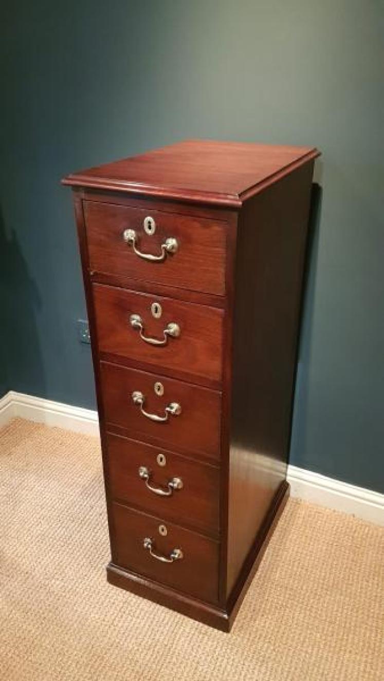 George III Mahogany Estate Chest - Image 7