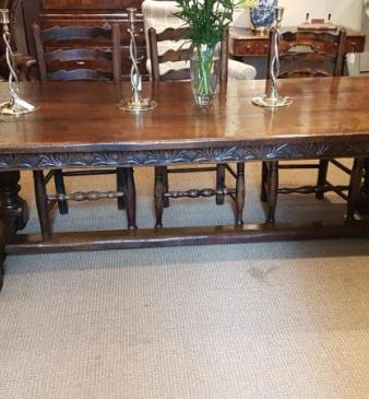 Superb Large George I Oak Refectory Table