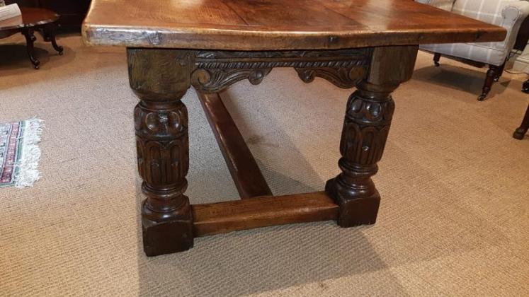Superb Large George I Oak Refectory Table - Image 6