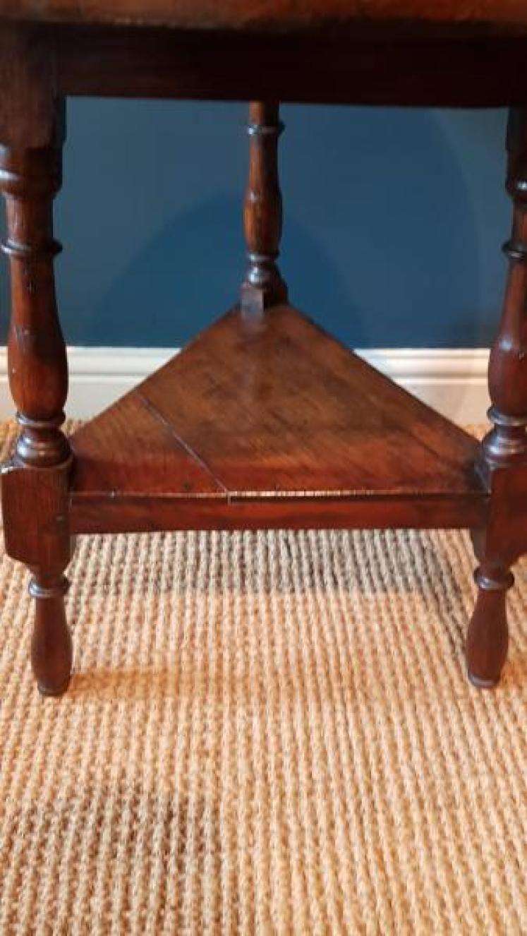 George III Oak Cricket Table - Image 3