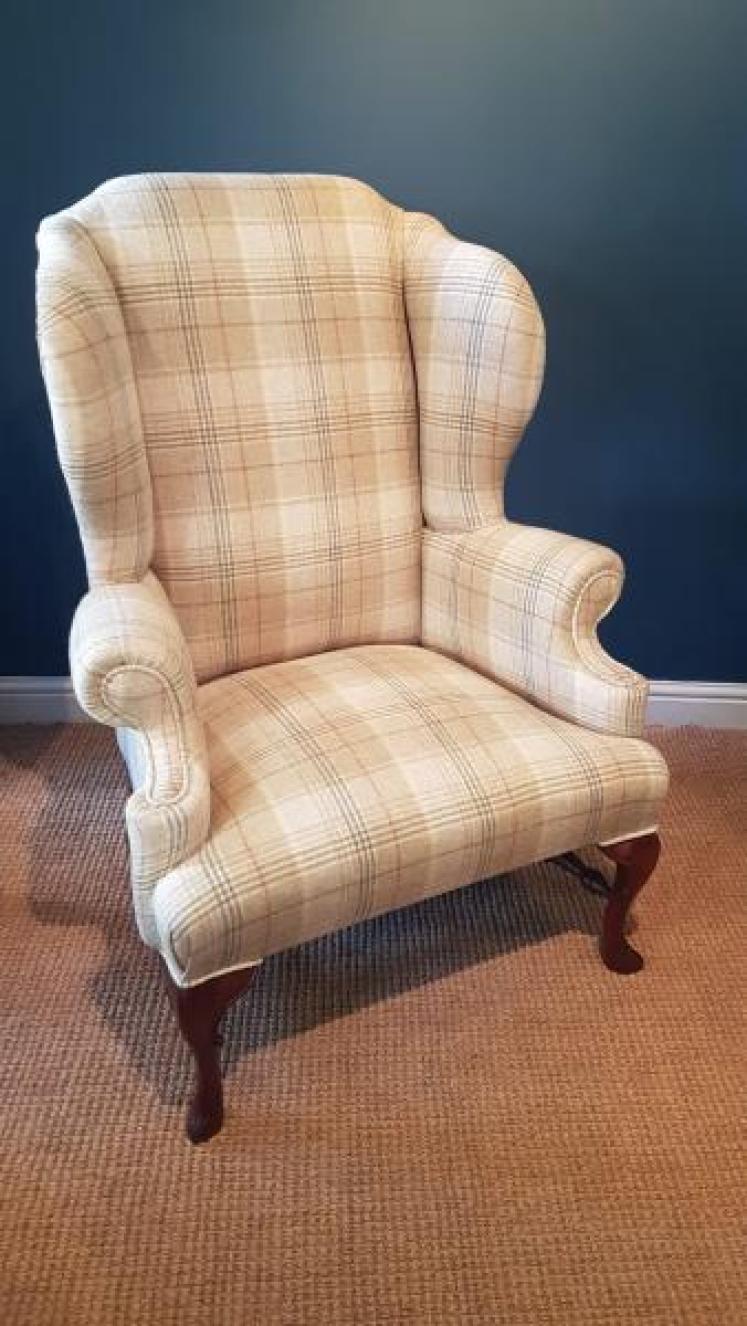 Victorian Wing Back Arm Chair - Image 1