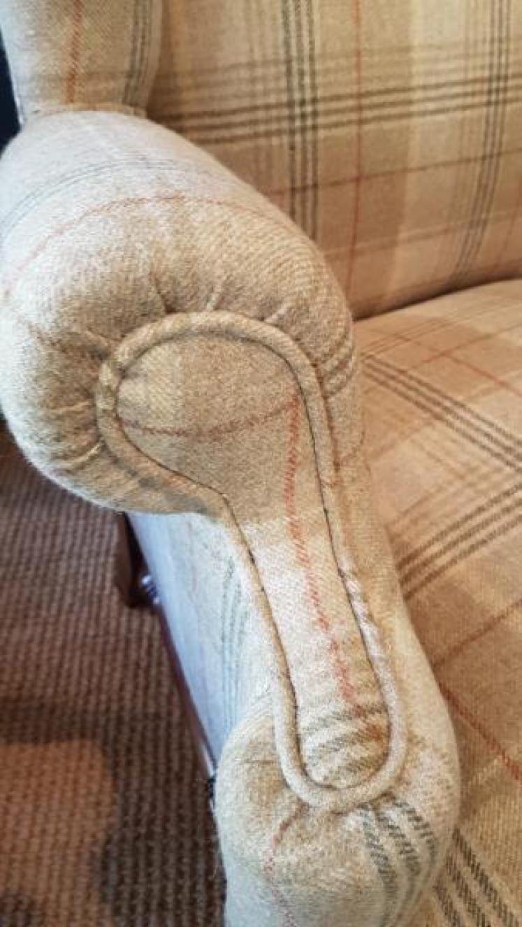 Victorian Wing Back Arm Chair - Image 5