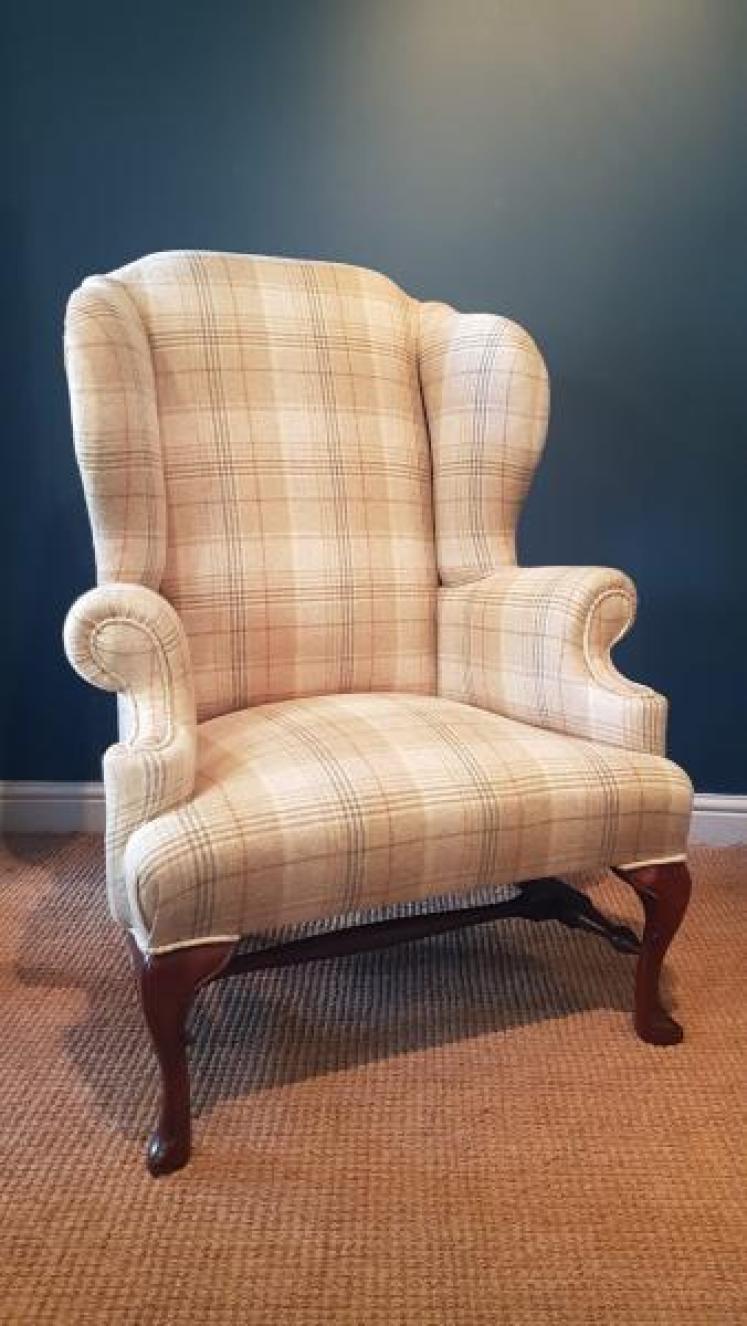 Victorian Wing Back Arm Chair - Image 7