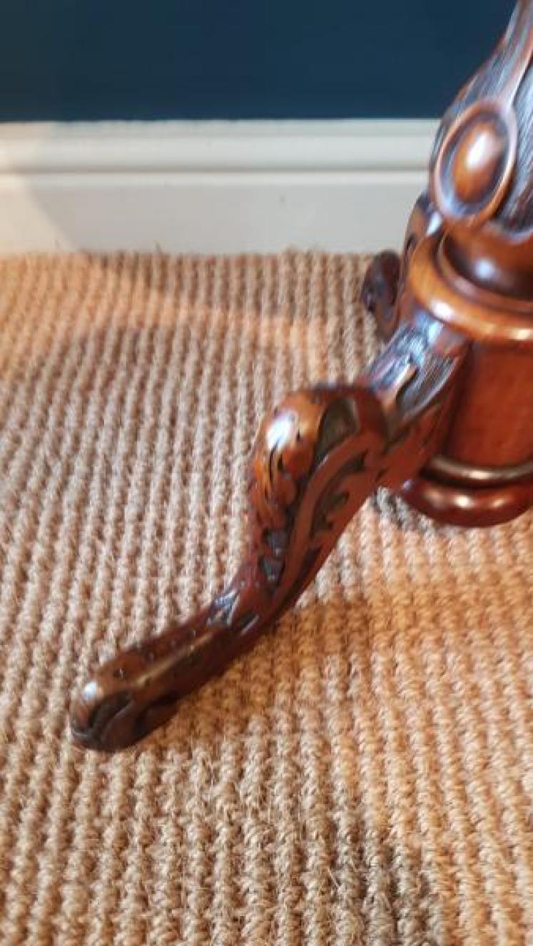 Victorian Burr Walnut Tripod Table - Image 6