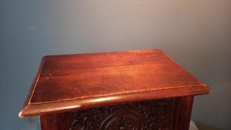 Antique George II Style Oak Box Joint Stool  - Image 6