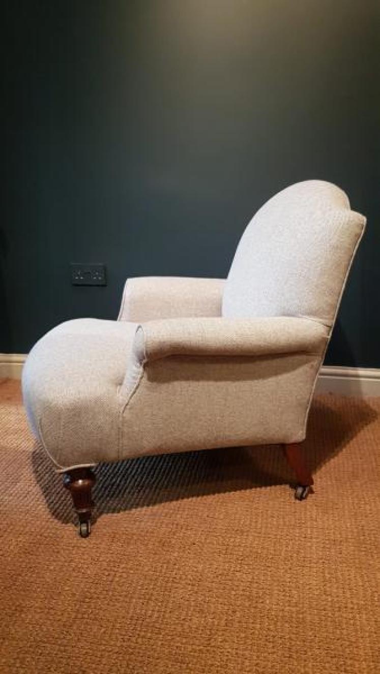 Victorian Upholstered Arm Chair - Image 3