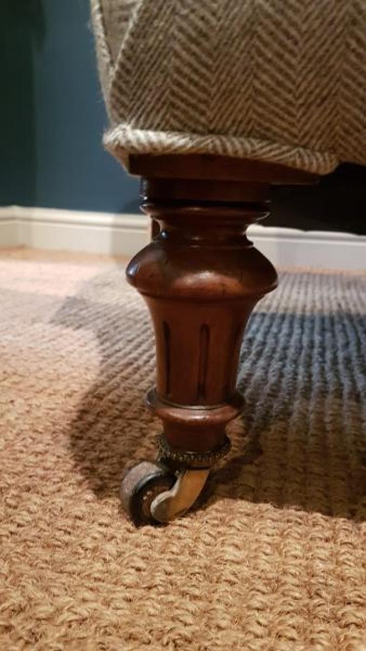 Victorian Upholstered Arm Chair - Image 4