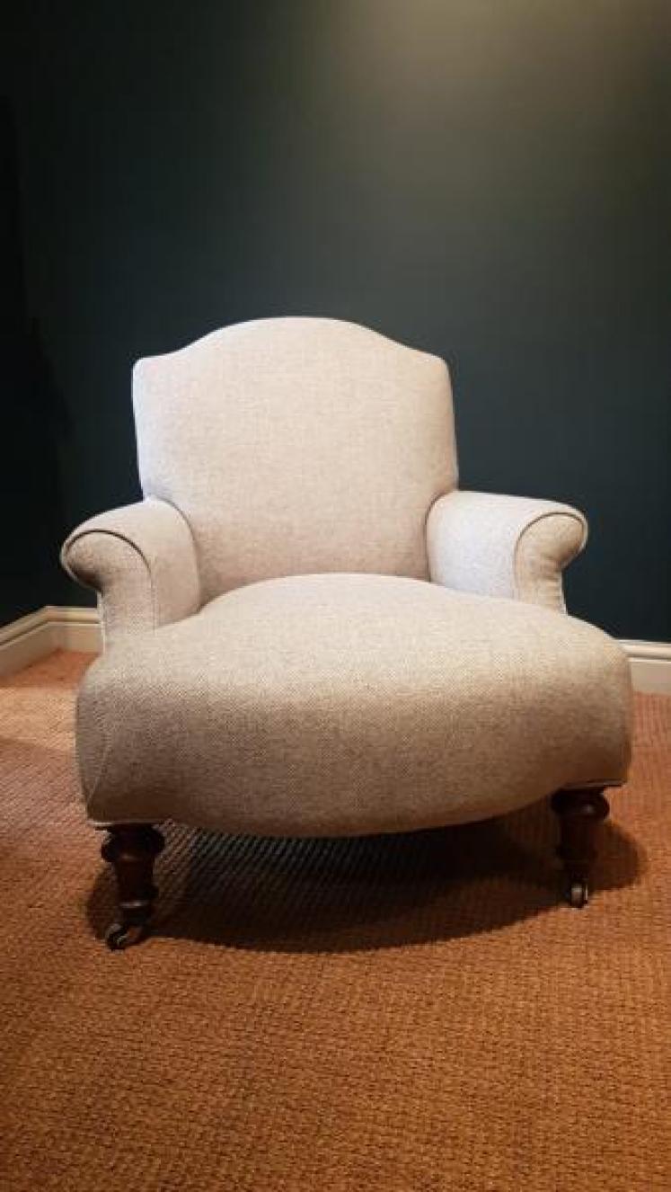 Victorian Upholstered Arm Chair - Image 5