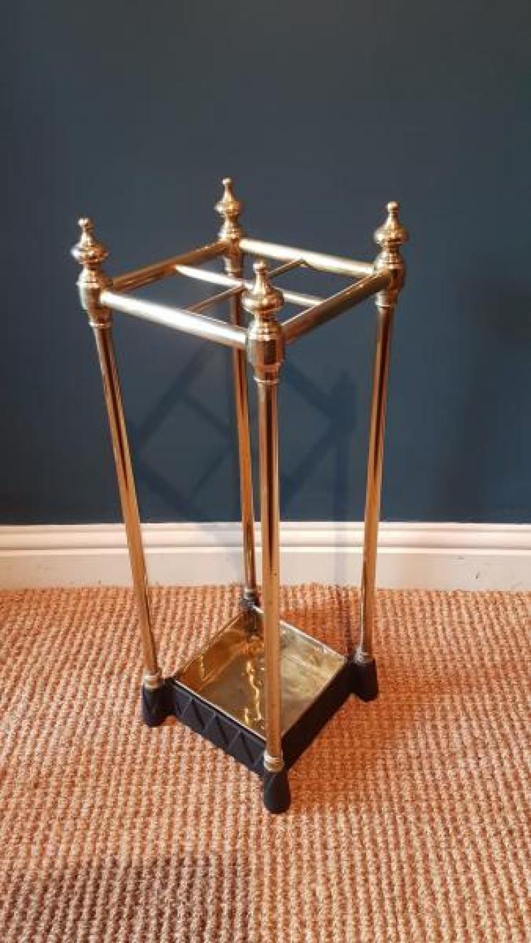 Victorian Brass and Cast Iron Stick Stand - Image 1