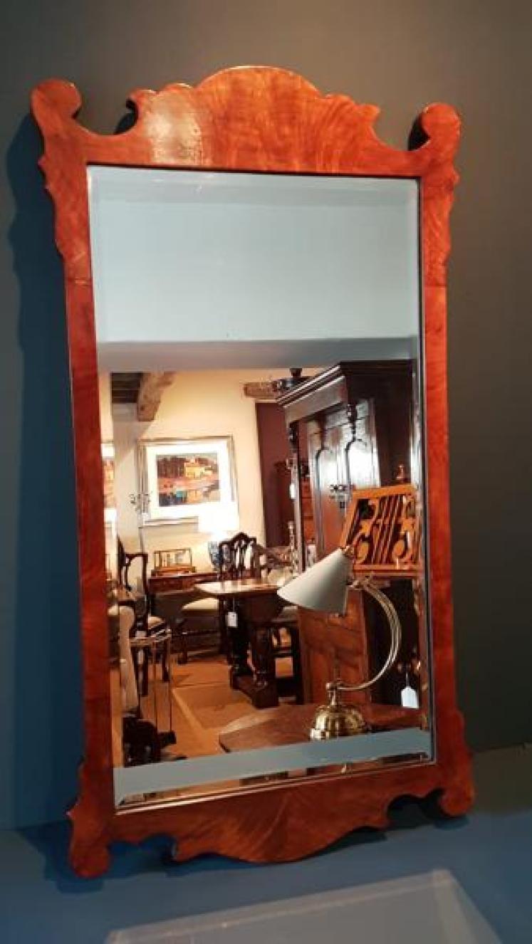 Victorian Walnut Mirror - Image 1