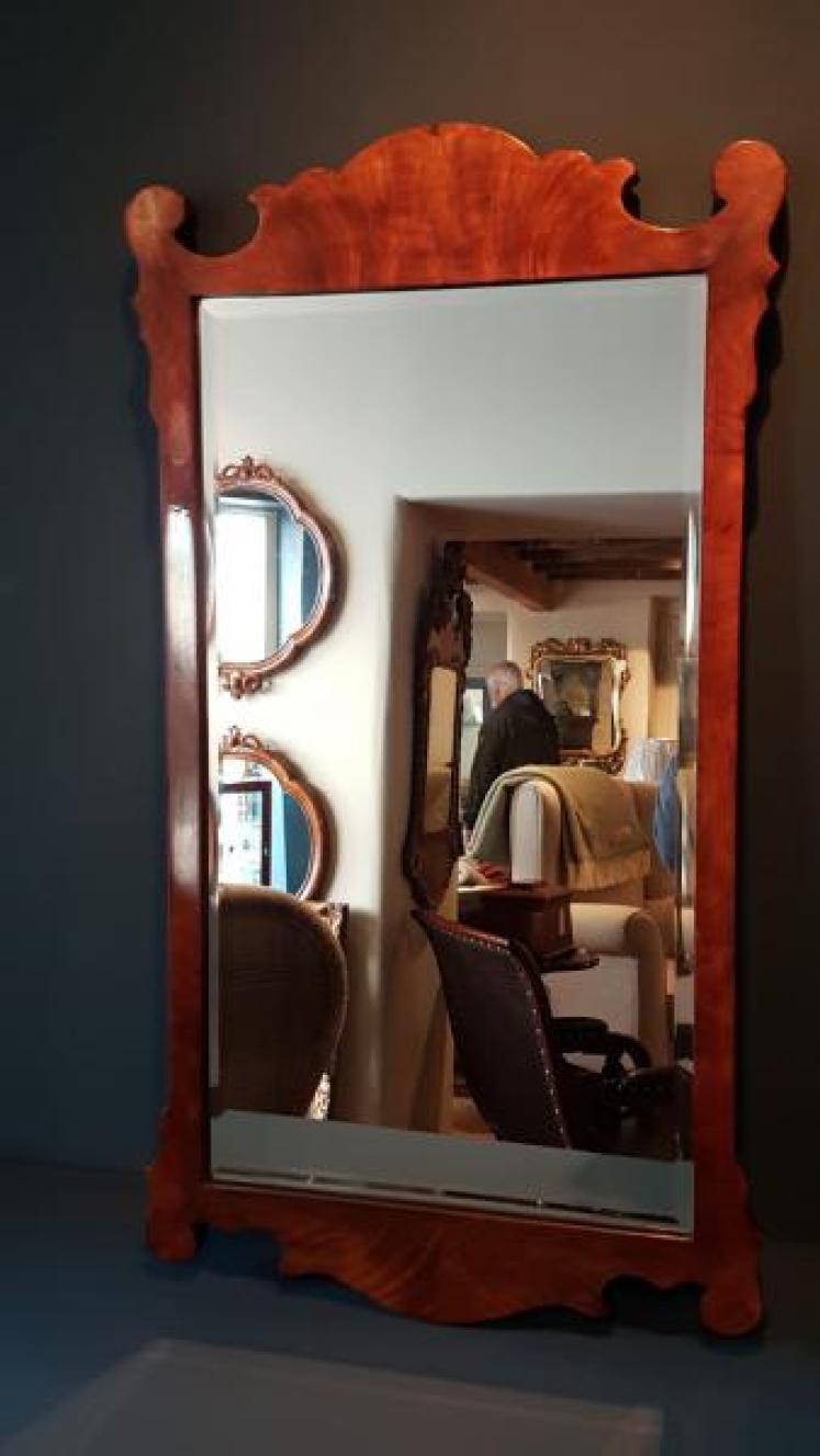 Victorian Walnut Mirror - Image 3