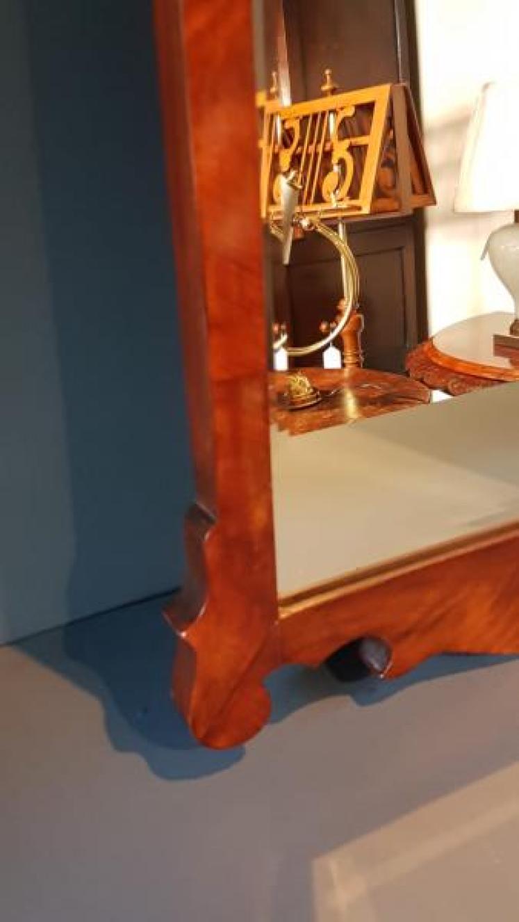 Victorian Walnut Mirror - Image 5