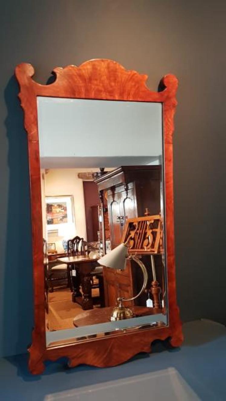 Victorian Walnut Mirror - Image 6