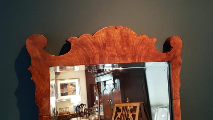 Victorian Walnut Mirror - Image 7