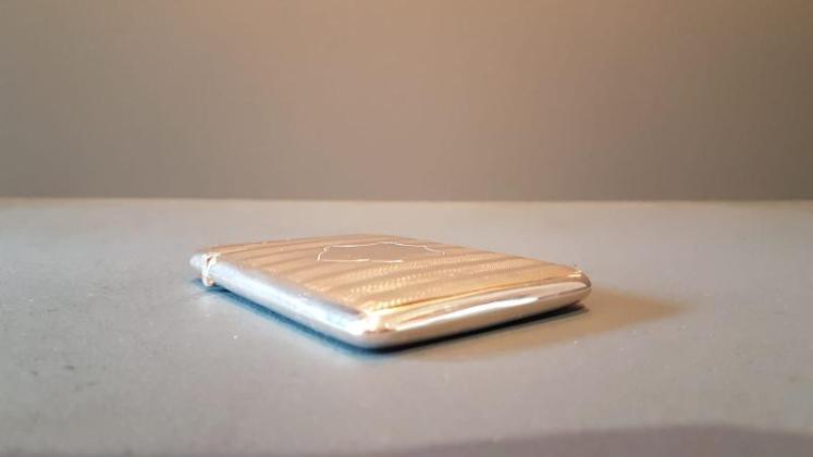 Edwardian Silver Engine Turned Card Case - Image 2