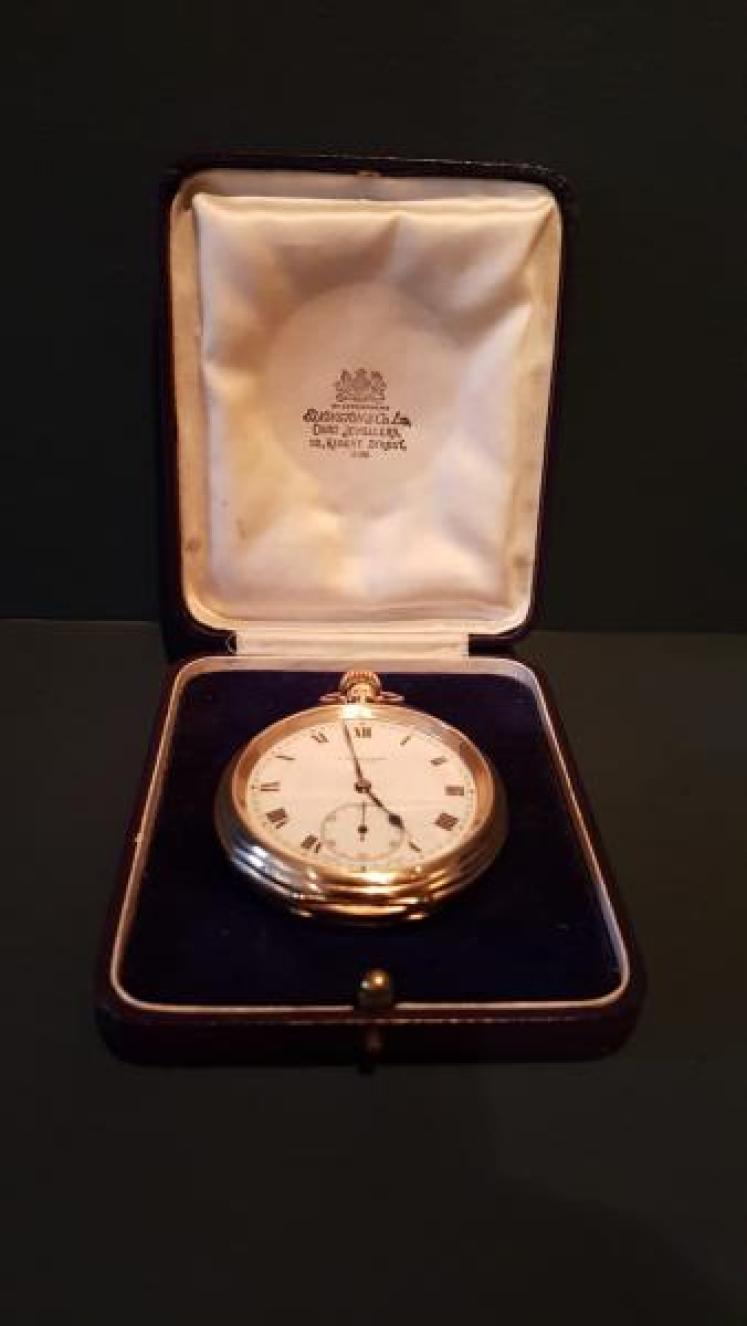 Fine Quality 9ct Gold Benson Pocket Watch  - Image 1