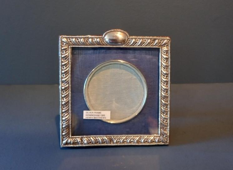 Victorian Silver Square Shaped Photo Frame - Image 1