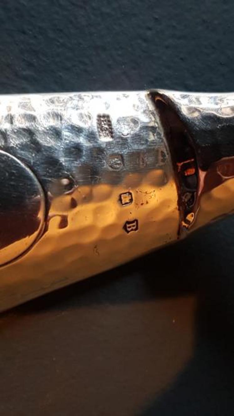 Planished Edinburgh Silver Shoe Horn - Image 3