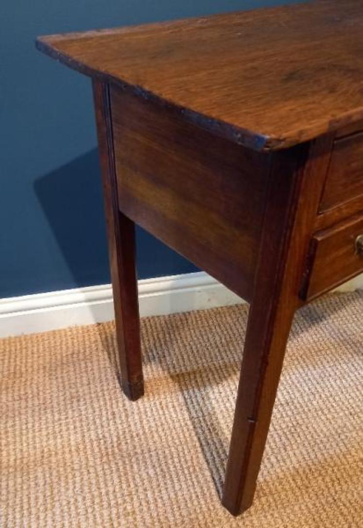 Small George III Period Oak Side Table - Image 6