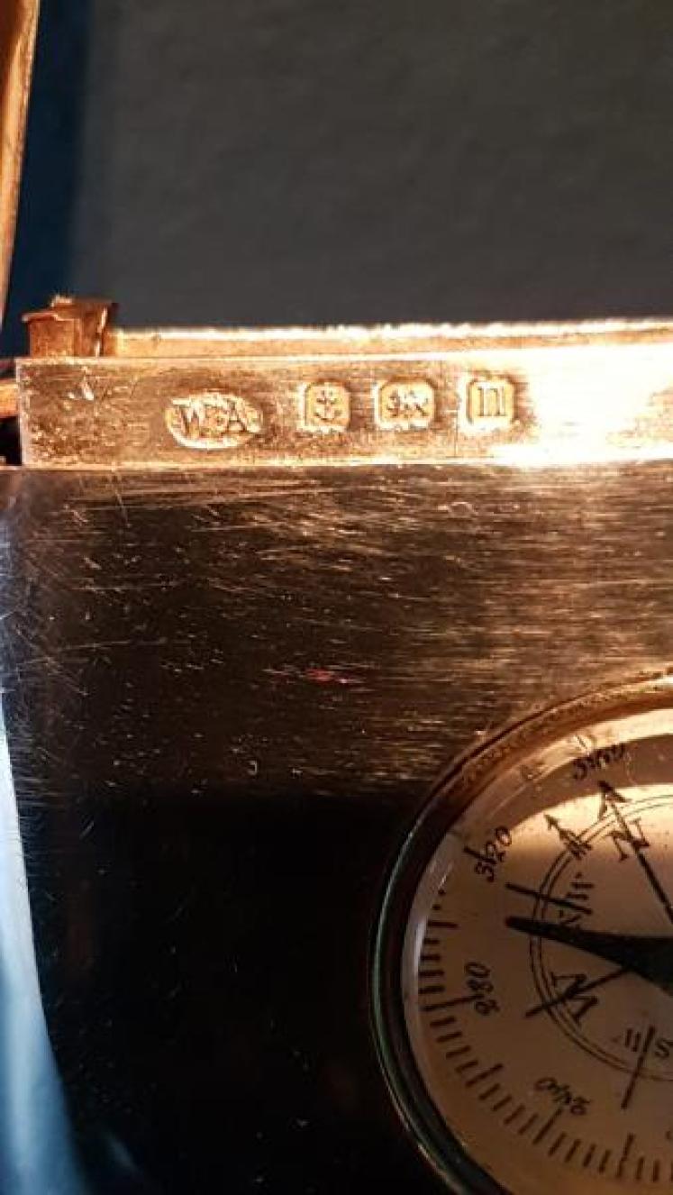 Silver Vesta Case with Compass - Image 5