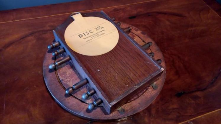 Large Antique Polished Oak Perpetual Wall Calendar - Image 5