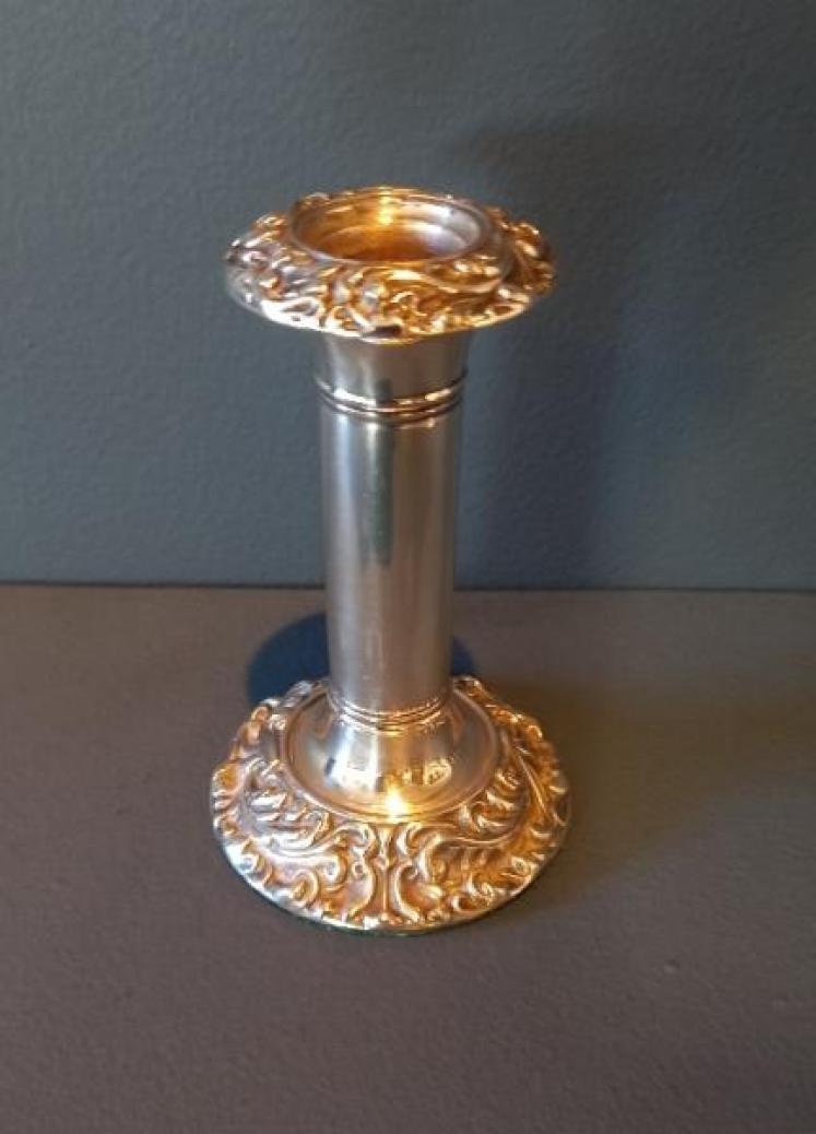Pair of Edwardian Period Silver Candlesticks - Image 2