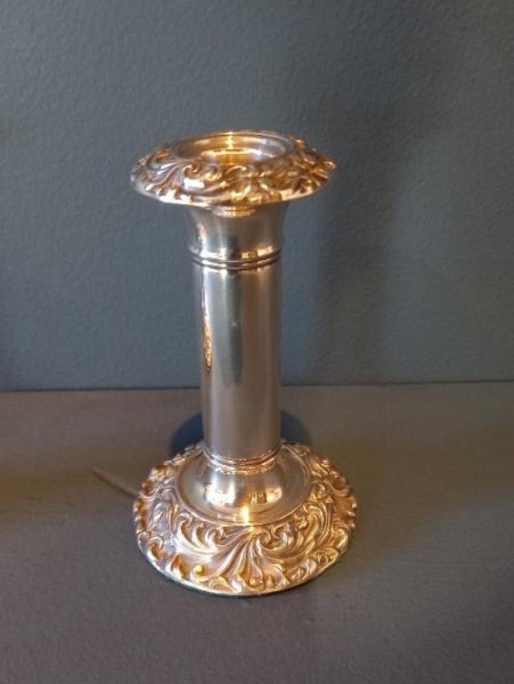 Pair of Edwardian Period Silver Candlesticks - Image 3