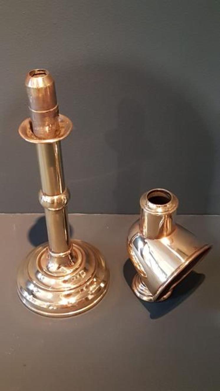 Victorian Brass Student Lamp - Image 3