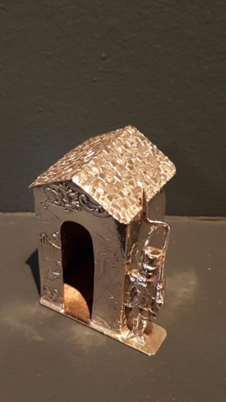 Unusual Victorian Silver Sentry Box - Image 2