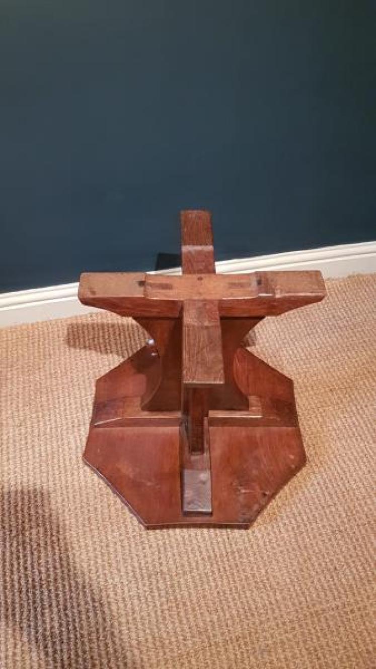 Early Mouseman Octagonal Occasional Table - Image 3