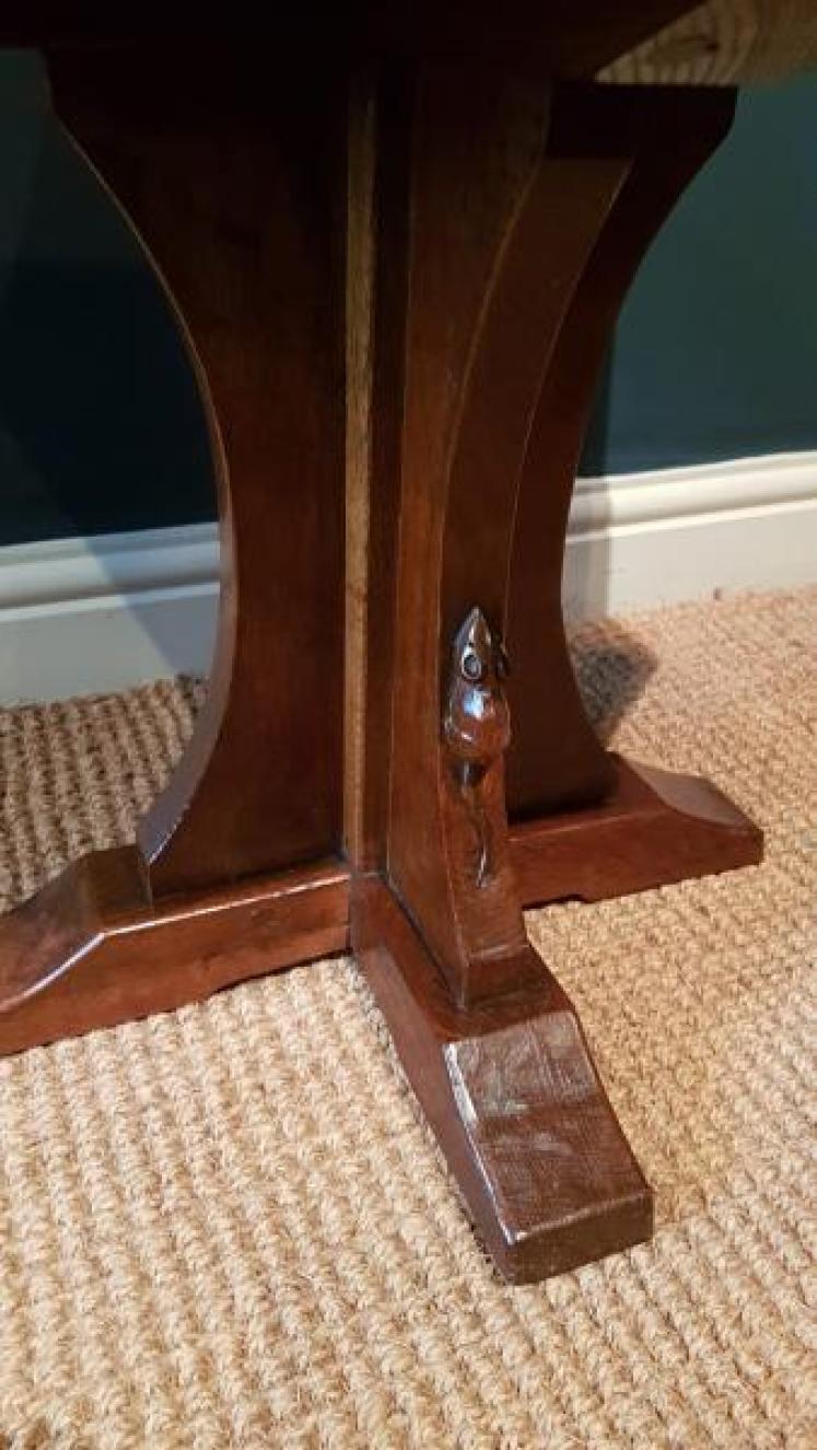 Early Mouseman Octagonal Occasional Table - Image 5