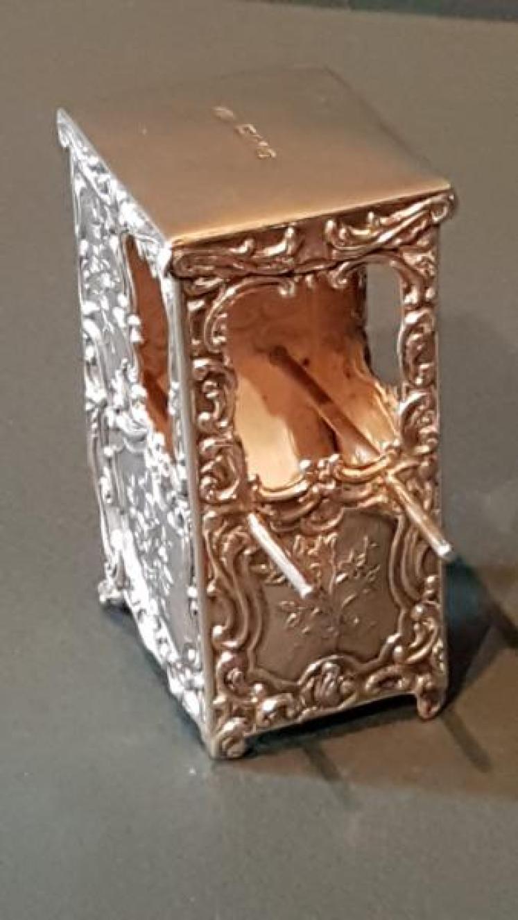 Unusual Regency Silver Sedan Chair - Image 1