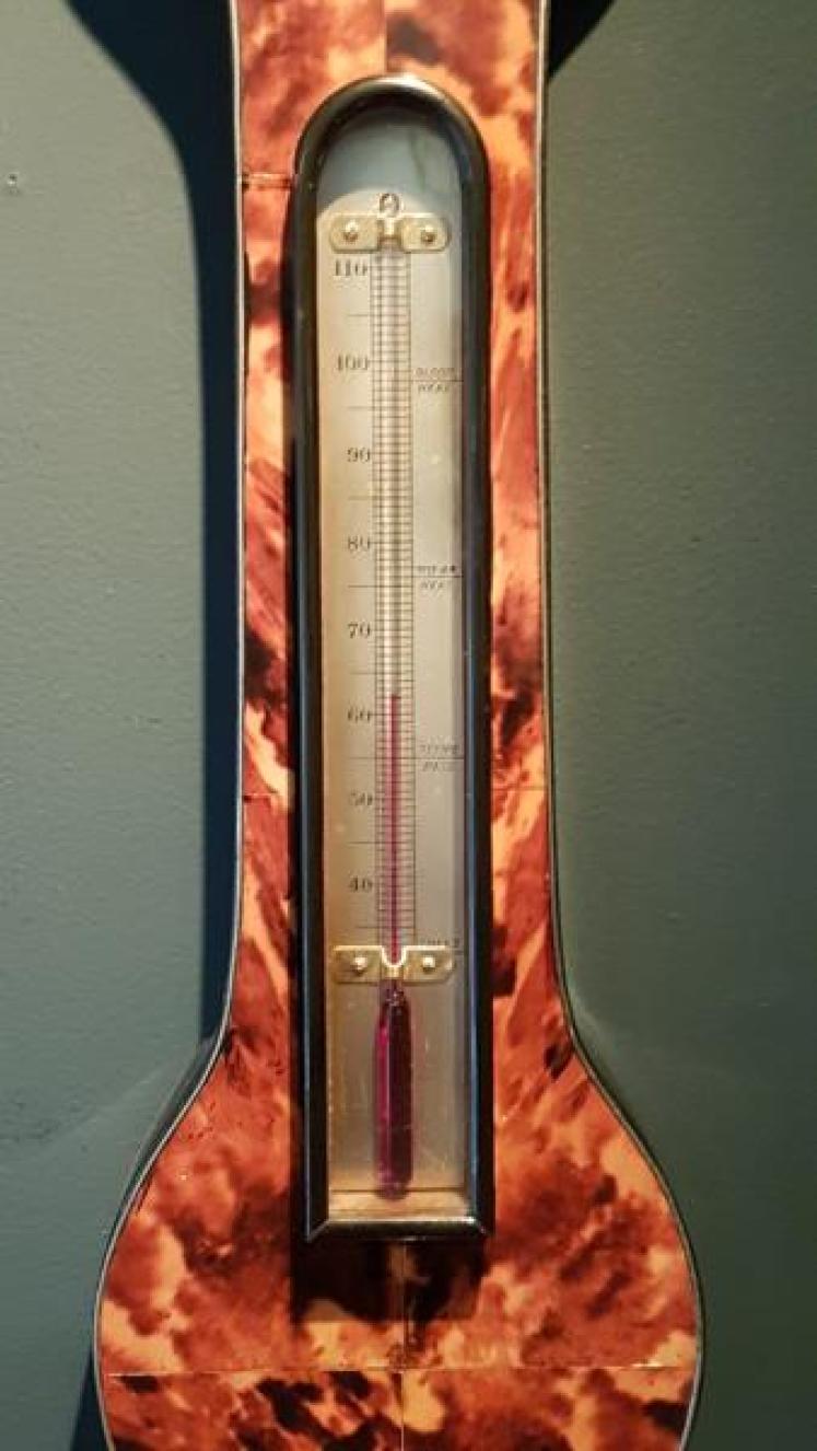 Superb Victorian Tortoise Shell Banjo Barometer - Image 2