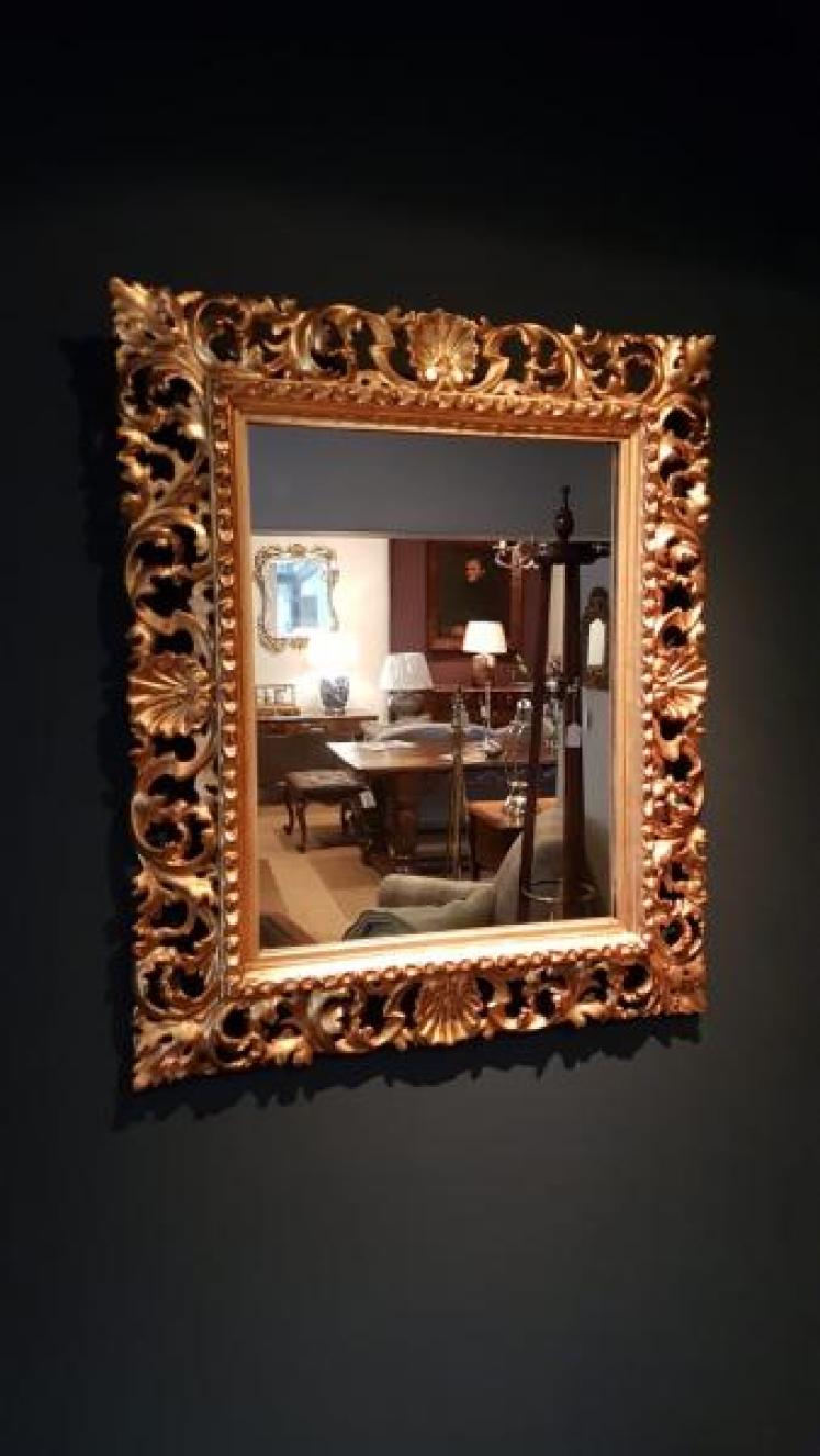Victorian Timber Gilt Mirror - Image 1