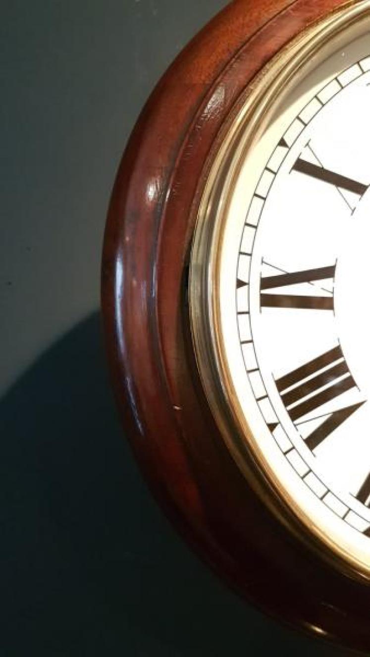 Original G.P.O 10" Fusee Dial Wall Clock - Image 3