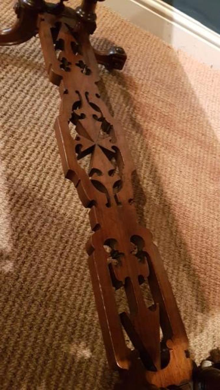 Victorian Burr Walnut Card Table - Image 7
