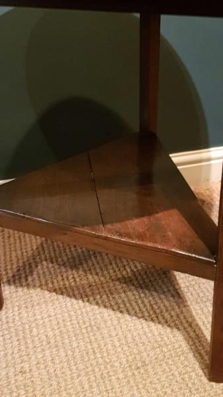 George III Oak & Fruitwood Cricket Table - Image 3