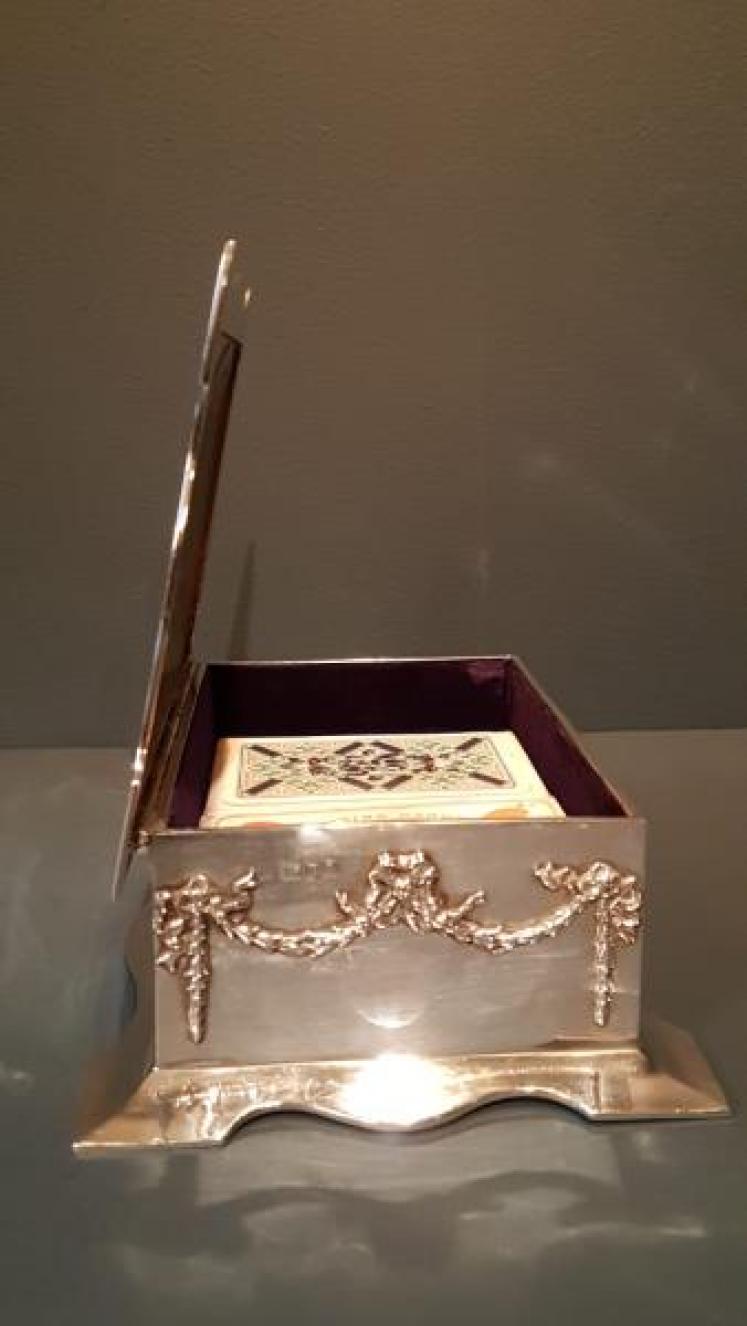 Edwardian Silver Card Box - Image 4